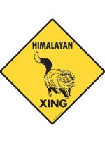 Himalayan Cat Crossing Sign
